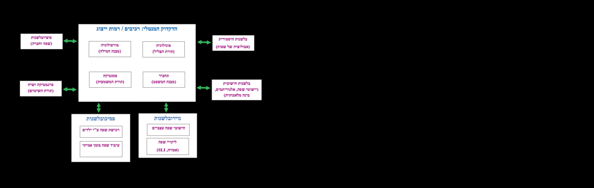 תחומי הבלשנות